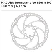 MAGURA Bremsscheibe Storm HC 180 mm | 6-Loch + Bremsbeläge Magura Bayern - Bad Kohlgrub Vorschau