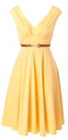 Swing Kleid Sommer gelb Größe 38/40 Bayern - Kolbermoor Vorschau