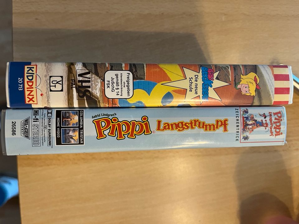 VHS Videokassetten Bibi Blocksberg und Pippi Langstrumpf in Stuhr