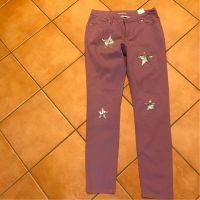 Fetzige Sommerjeans mit Pailetteneinsätze Gr.38 Aubergine RAINBOW Bayern - Ingolstadt Vorschau