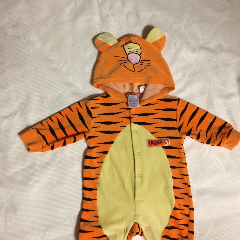 DISNEY TIGGER Gr. 74 80 Strampler Anzug Kapuze Ohren NEUwertig in Herford
