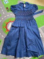 Neuwertig Kleid Schulanfang blau mit Blümchen 116, lang Kleid Sachsen - Neukirchen/Erzgeb Vorschau