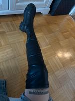 Schwarze Overknees Stiefel Bayern - Würzburg Vorschau
