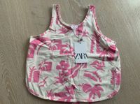 Zara Shirt Top ärmellos weiß rosa Gr. 152 NEU Bayern - Barbing Vorschau