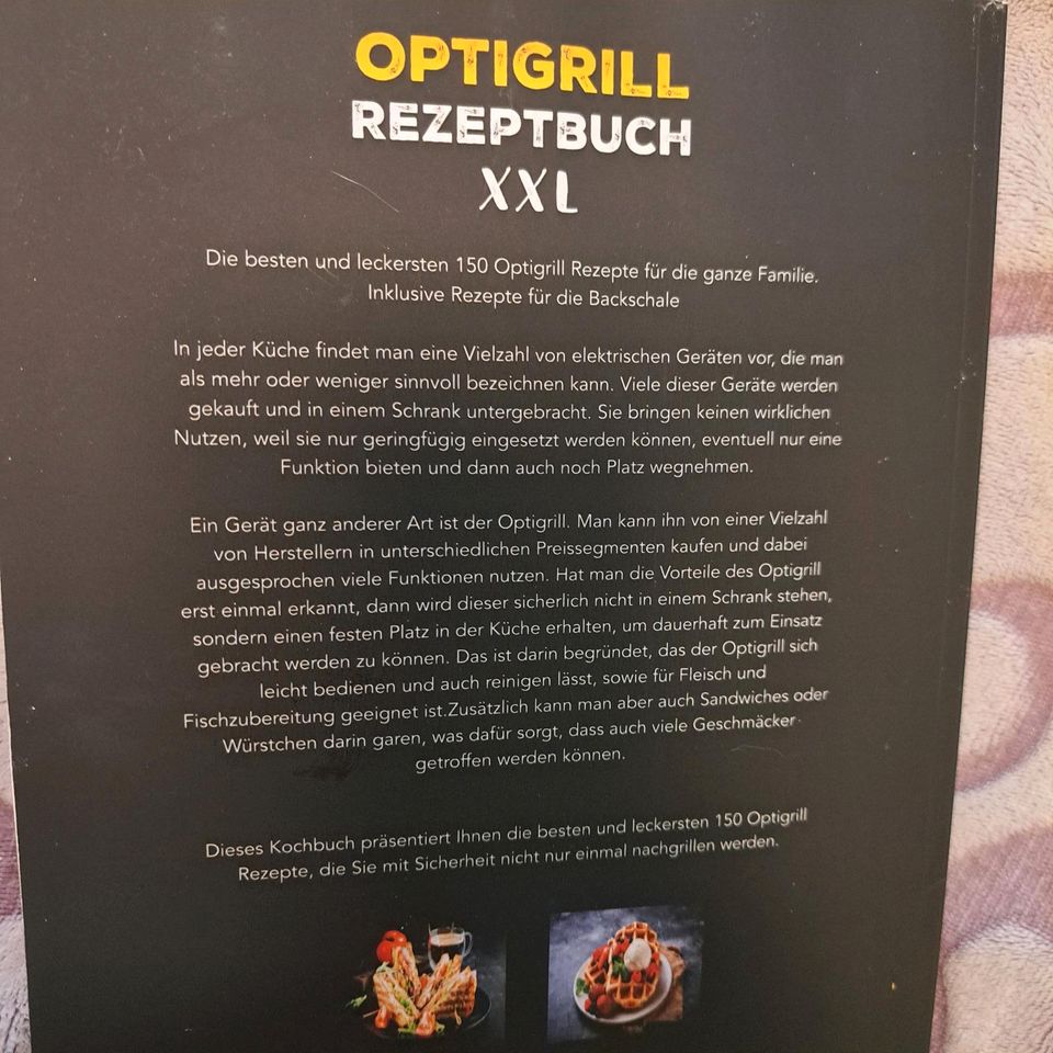 Tefal Optigrill + zweites/weiteres Rezeptbuch (NEU/OVP) in Bad Saarow