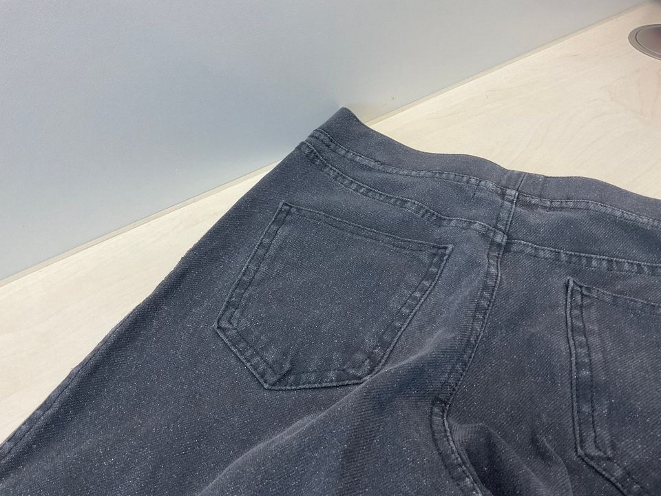 H&M Jeans Treggings Leggings Hose lang Dunkelgrau Gr. 152 in Dingolfing
