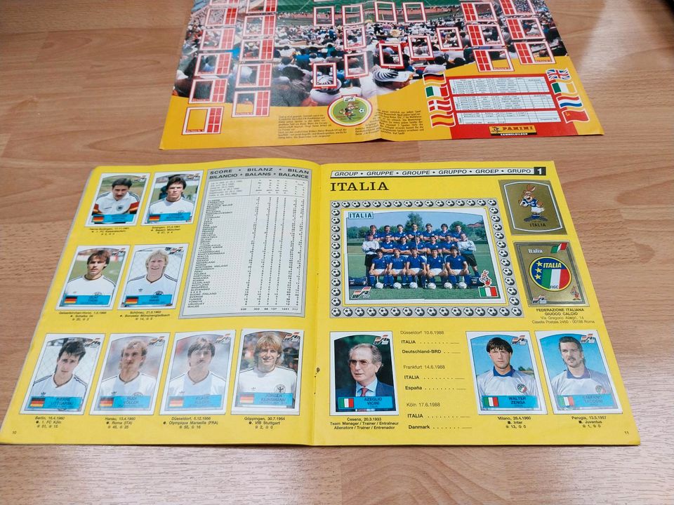 Panini Sammelalbum Fussball EM 1988 Komplett mit COCA-COLA Poster in Sinsheim