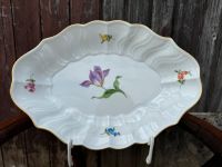 2. Wahl Meissen Schale oval mit Blumenmuster und Vergoldung Hessen - Taunusstein Vorschau