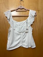 Top cropped von PEPE Jeans Lochstickerei auch off-shoulder weiß M Hessen - Langen (Hessen) Vorschau