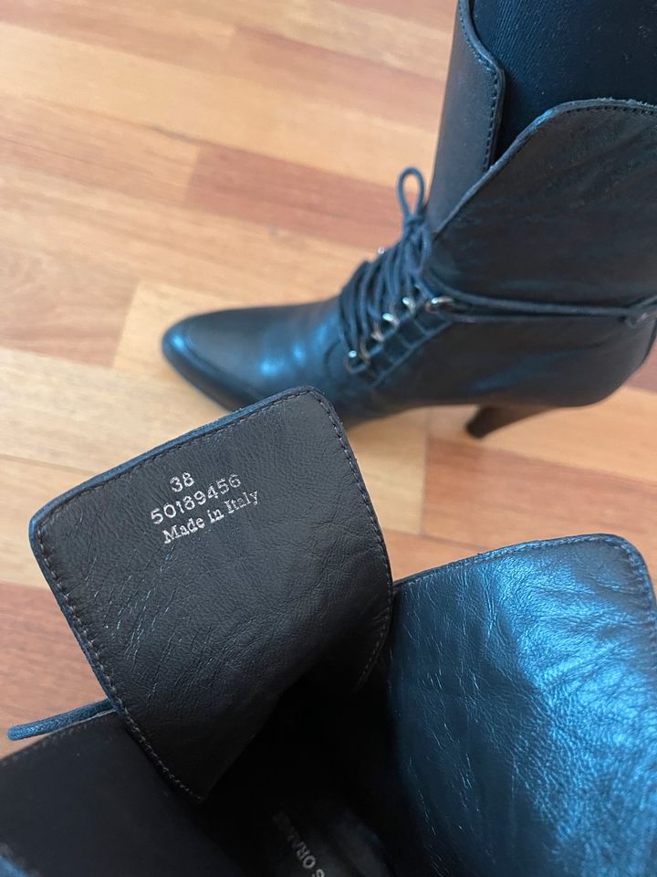 HUGO BOSS ORANGE Leder Stiefel Stiefeletten 38 zum Schnüren in Berlin