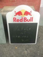 Red Bull Tafel. Werbung Nordfriesland - Langenhorn Vorschau