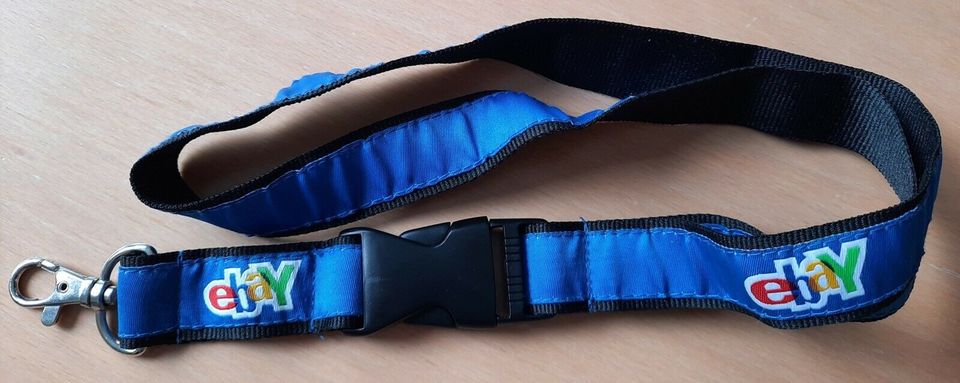 EBAY Schlüsselband keyholderLanyard blau in Bexbach