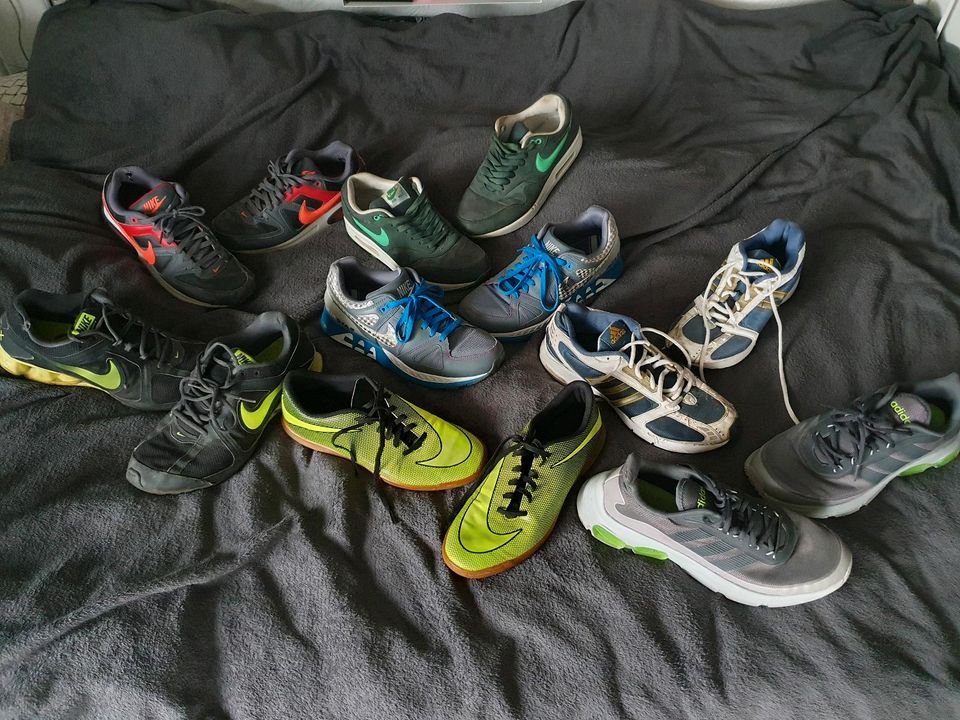 Herren Sportschuhe, Sneaker, Halbschuhe, nike, adidas, gebraucht in Horb am Neckar