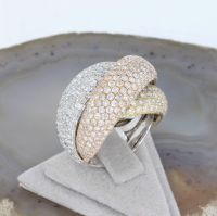 WERT 20450 € TRICOLOR BRILLANT RING (7,60ct) 18 K GOLD vxlt 77676 Essen - Altenessen Vorschau