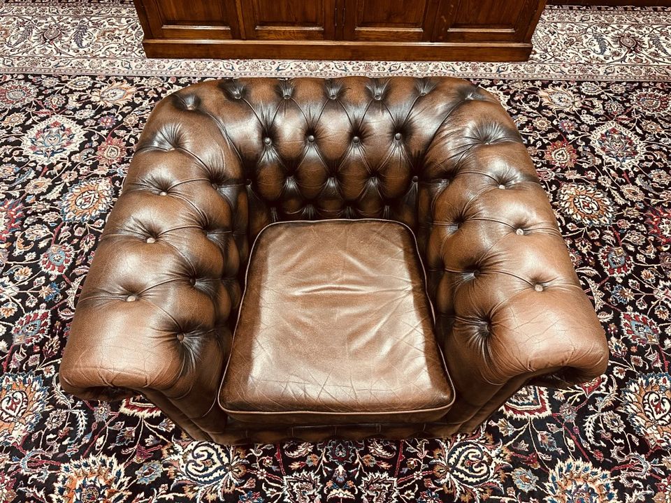 Rochester Chesterfield 1-sitzer sofa Dunkelbraun in Brüggen