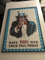 Vintage Poster ca 1980 Jahre Uncle Sam mit Aluwechselrahmen Hessen - Kassel Vorschau