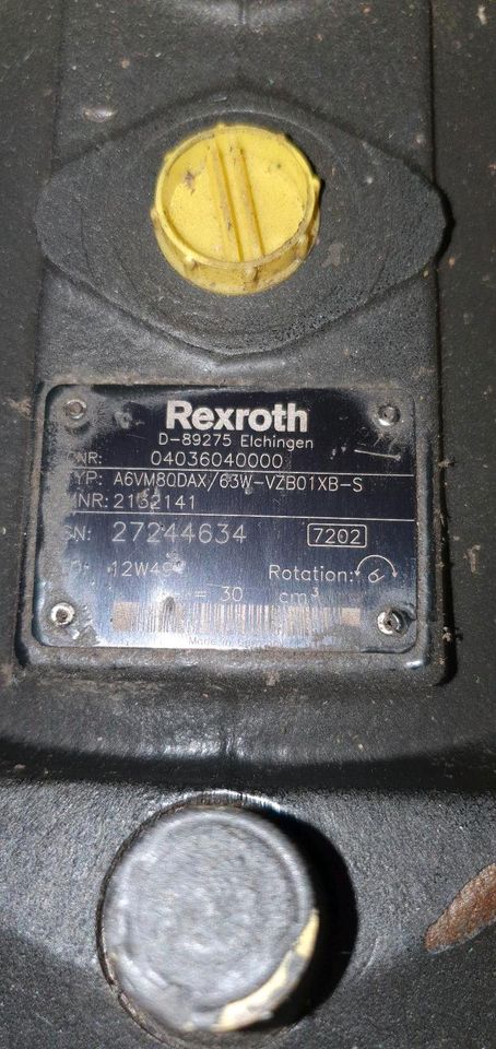 Rexroth Axialkolbenmotor A6VM80DAX/63W Multicar in Sitzendorf