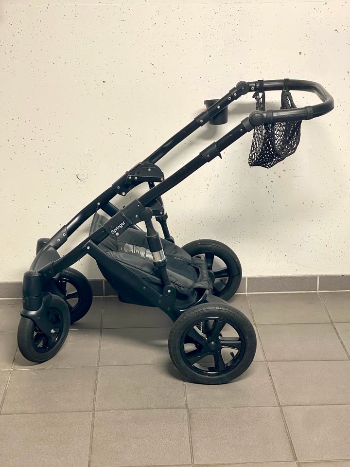 Springer 3 in 1 Kinderwagen, Babyschale, Isofix, Babywanne, Buggy in Ichtershausen