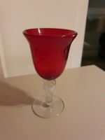 Glas Deko Kerzenhalter rot H 17 cm Hessen - Geisenheim Vorschau
