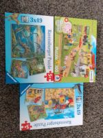 3 x Puzzle: Dinosaurier, Schleich Bauernhof, Landmaschinen Bayern - Gunzenhausen Vorschau