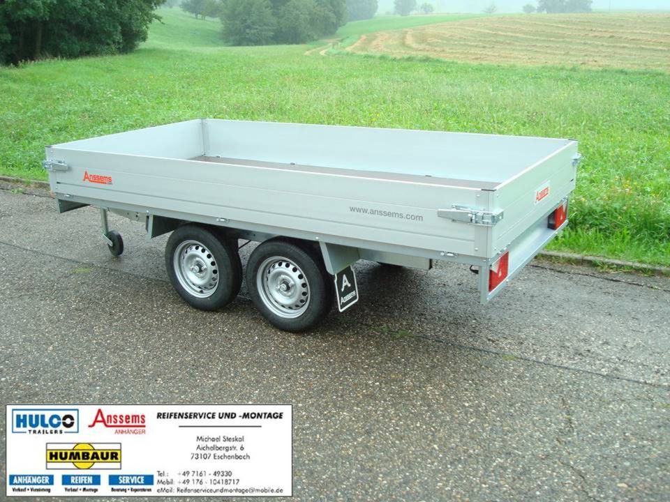 Anssems PLTT1350-251x150x30, neu, gebremster PKW-Anhänger in Hechingen