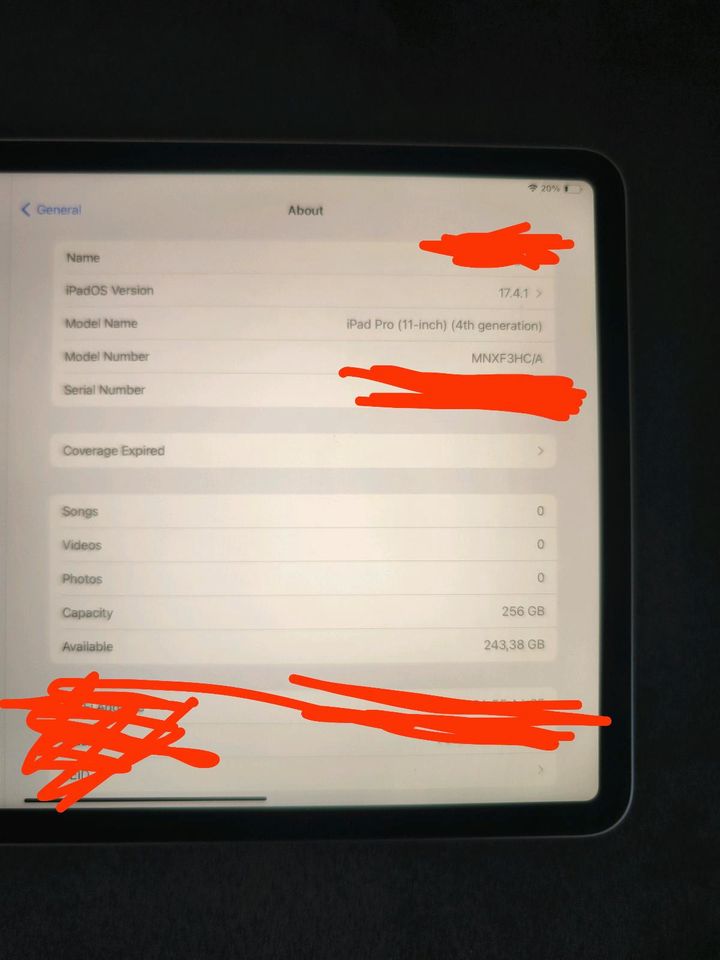 Apple Ipad Pro 11 Zoll (4th generation)WIFI 256GB + Accesories in Großröhrsdorf