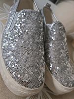 Sneaker, Silber mit Pailletten,  Gr.36 Saarland - Rehlingen-Siersburg Vorschau