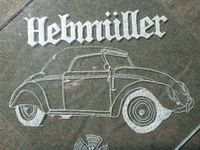 VW Hebmüller-Bild - Handgravur auf Glas Bayern - Truchtlaching Vorschau