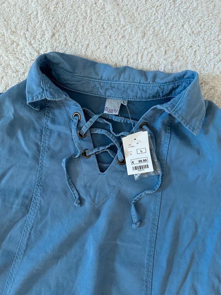 Liberty Longshirt mit kurzen Ärmeln langes Shirt *neu* blau in Berlin