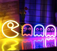 Pacman LED Neon Schild Bar Leuchtreklame Lamp Wandleuchte Deko Hessen - Bebra Vorschau