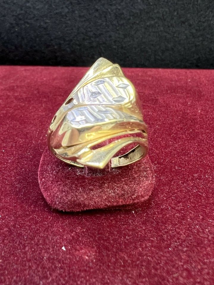 GOLD DAMEN RING 14k 585 Gr. 59 3,47g Gelb Gold Weiß Gold in Berlin