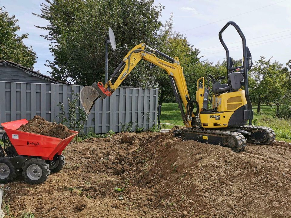 Motor Dumper, Raddumper, Minibagger, Rüttelplatte, Bagger in Haag in Oberbayern