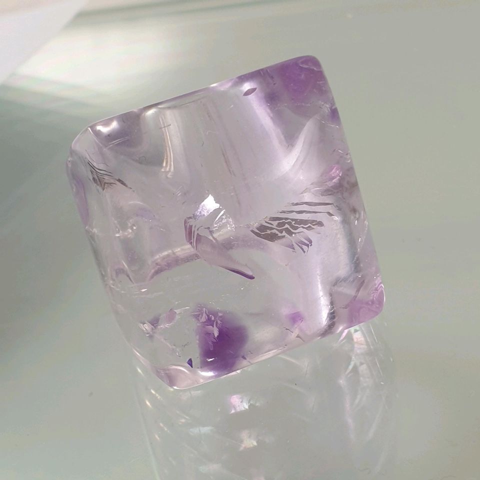 Echter Amethyst Edelstein Ring ( Größe 20,4 / 64 ) 26x28 mm in Recklinghausen