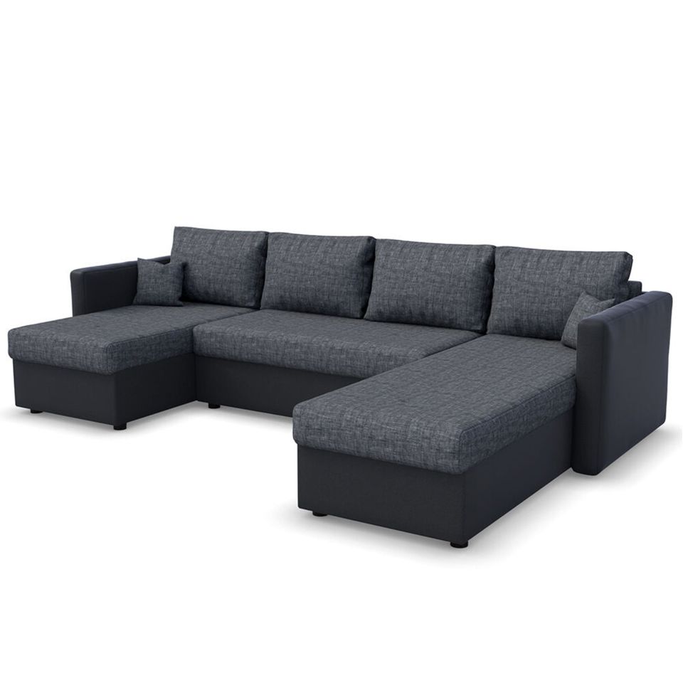 ⭐️ GARANTIERT DER BESTE PREIS ⭐️ / ❌ SOFORT ABHOLBEREIT / ✅ NEU - Eckcouch oder U - Form mit FEDERKERN Schlaffunktion Bettkasten Sofa Sessel Hocker Wohnlandschaft in Wittenburg