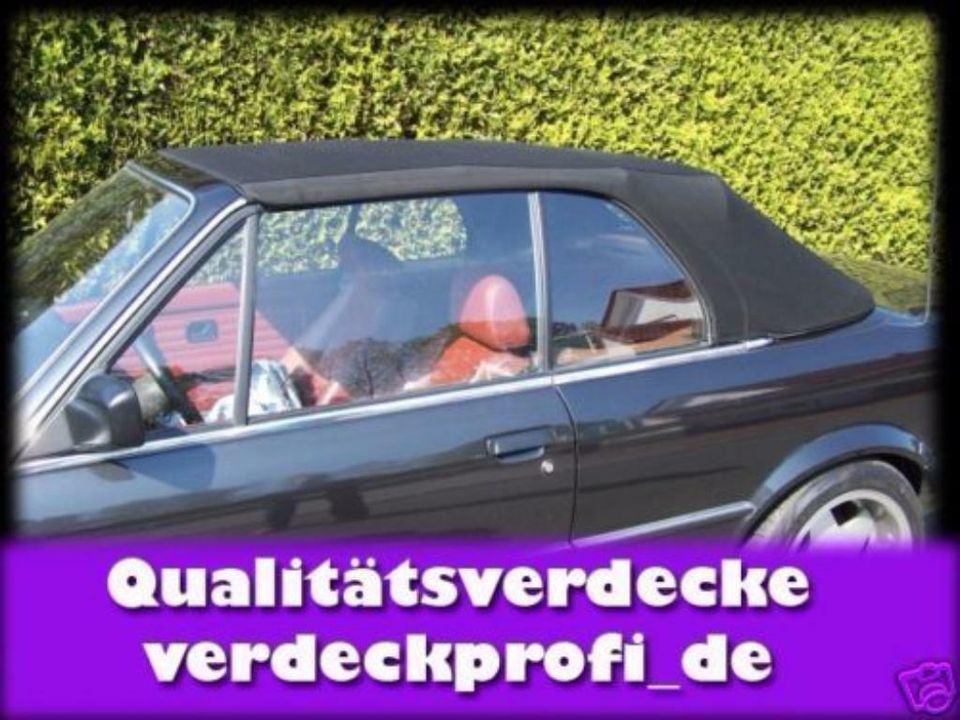 BMW E30 Cabrio Verdeckbezug Stoff Q2 Verdeck E-30 schwarz in Osnabrück