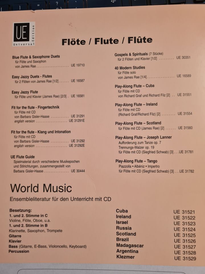 Noten "play-Along Flute - Ireland" in Sterley