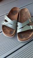 Birkenstocks mit zwei Schnallen in hellgrün Düsseldorf - Stadtmitte Vorschau