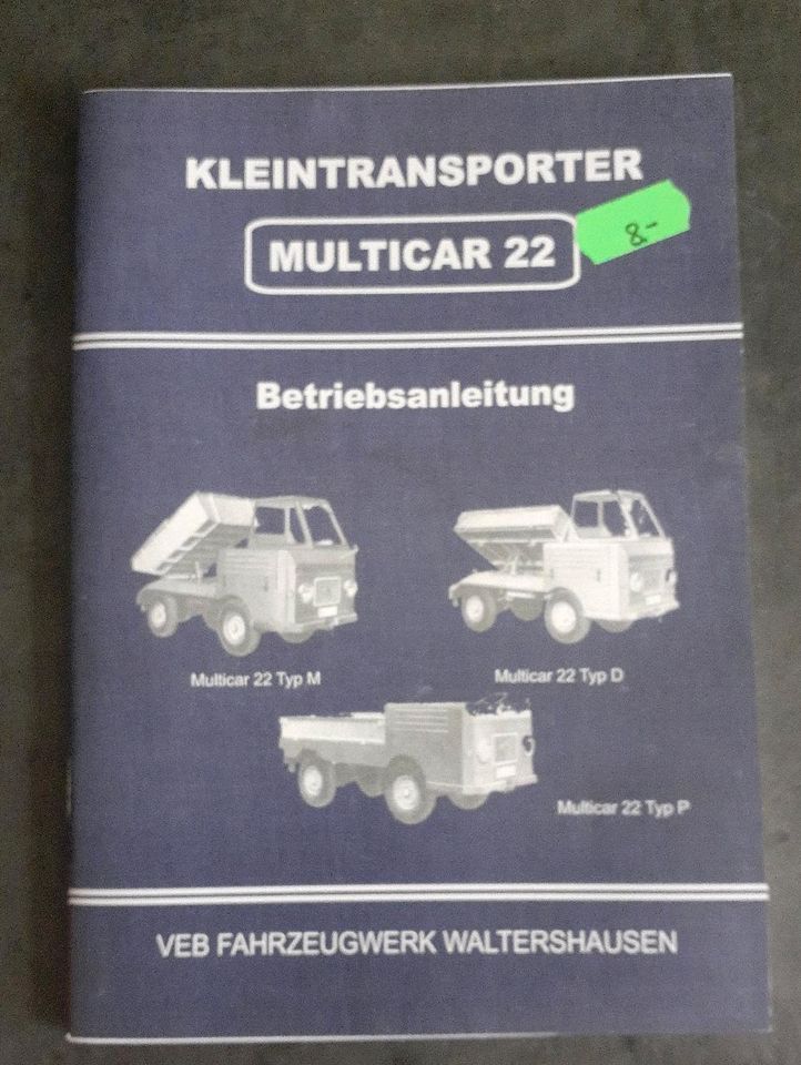 Multicar 22 Betriebsanleitung in Dresden