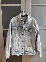 Oversize Jeansjacke mit Perlen Eimsbüttel - Hamburg Niendorf Vorschau