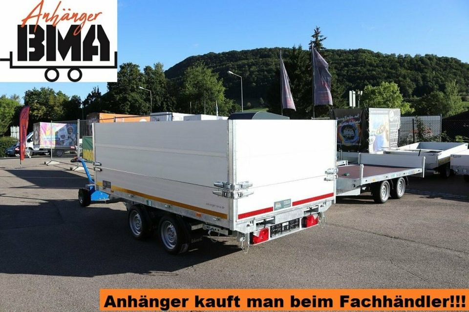 EDUARD Anhänger 3-Seiten Kipper 330x180x30 3500kg E+H Pumpe + Auf in Mühlhausen im Täle