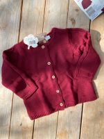 NEU! Baby Strickweste / Strickjacke weinrot Gr. 74 80 (6-12 Mon.) Bayern - Gröbenzell Vorschau