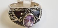 Art Deco Silber Ring Onyx & Amethyst RG 57/18,1 mm top Zustand Rheinland-Pfalz - Bacharach Vorschau