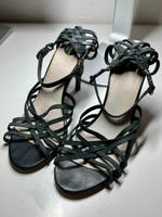 ➡️ Diesel Stiletto Absatz Riemensandalen ⬅️ Dunkelblau Leder Aachen - Aachen-Laurensberg Vorschau