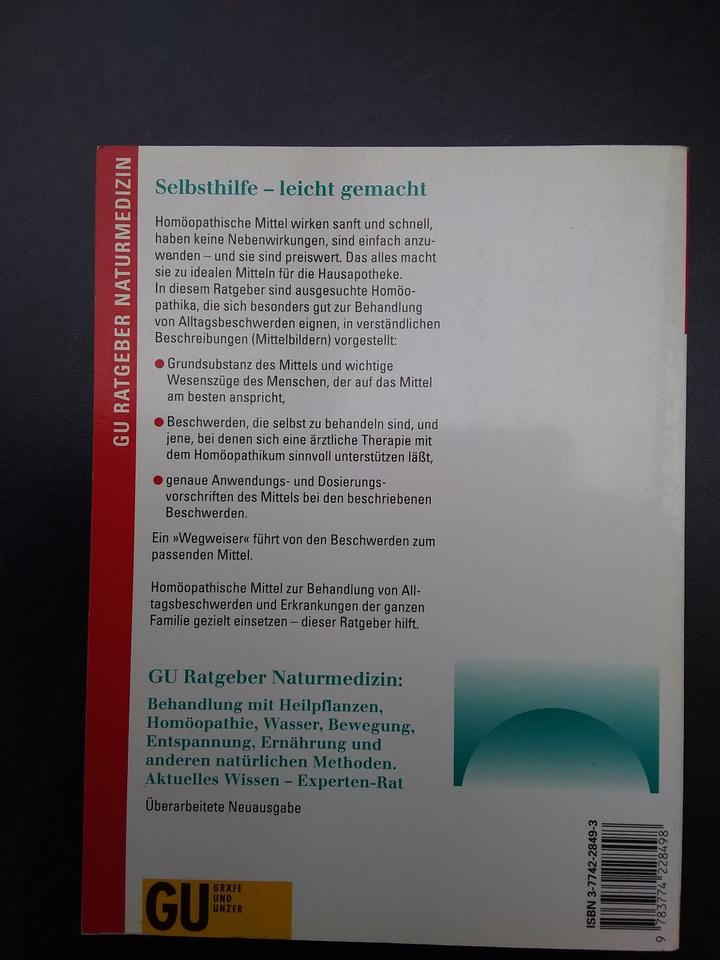 Mit Homöopathie natürlich behandeln, GU Ratgeber Naturmedizin in Schernfeld