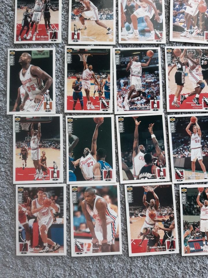 16 NBA Trading Cards upper-deck 94-95 LA Clippers in Freiburg im Breisgau