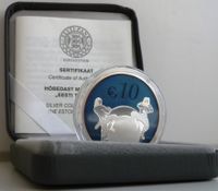 Selten! Estland: 10€ Silbermünze PP "Zukunft" von 2011 Düsseldorf - Pempelfort Vorschau