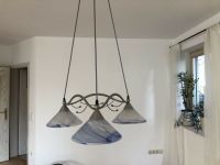 Lampe mit 3 weiß-blauen Lampenschirmen Bayern - Erdweg Vorschau