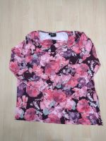 Langarmshirt Blumenmuster Lila Rosa Weiß Fallausschnitt XL 48/50 Hessen - Eschborn Vorschau