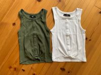 C&A Palomino Shirts 2er Set cropped ripp khaki weiß 122 128 Bio Leipzig - Eutritzsch Vorschau