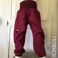 Leinenhose gr. 86 Bordeaux mit Tasche Pumphose Hose Kind Obergiesing-Fasangarten - Obergiesing Vorschau